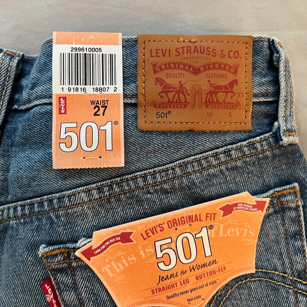 Levi's 501 Jean Shorts - Picture 7 of 8